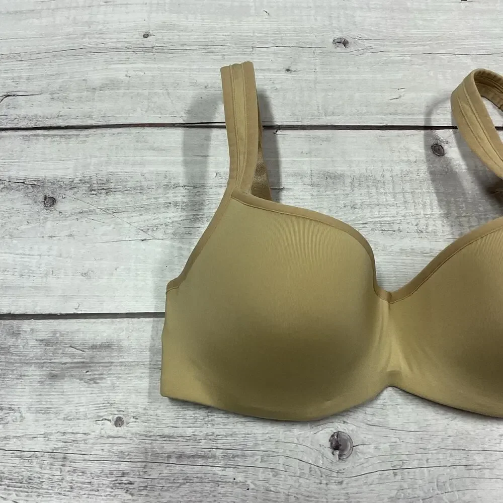 Le‎ Mystere Bra Tisha Womens 32B Nude Beige Underwire T-Shirt L’ Image #955 NEW
